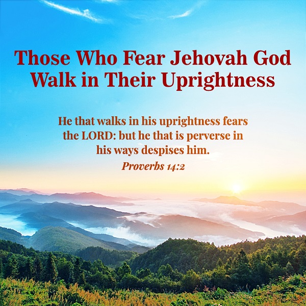 Those Who Fear Jehovah God Walk in Their Uprightness